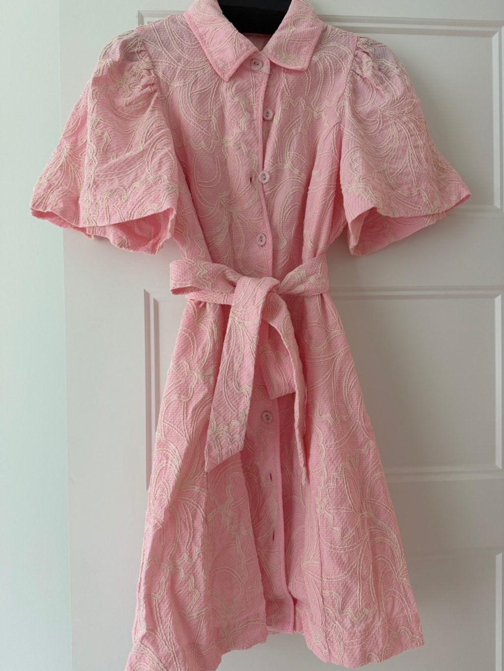 Hyacinth house XS(runs small like a 00-0) Button-Front Belted Dress never worn